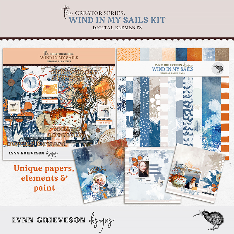 Wind in My Sails Digital Scrapbooking Kit