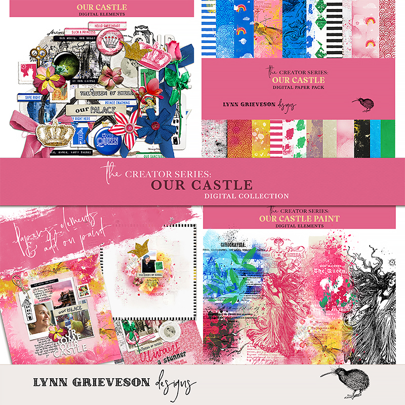 Our Castle Digital Scrapbooking Collection by Lynn Grieveson