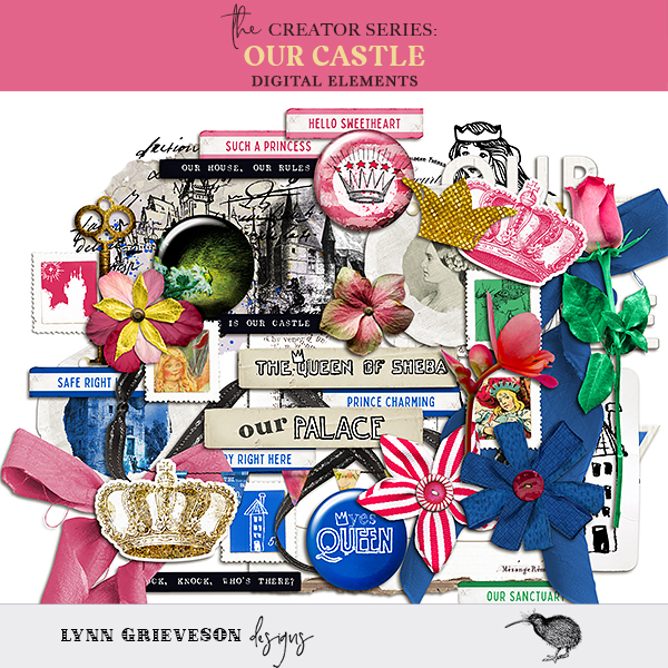 Our Castle Digital Scrapbooking Elements by Lynn Grieveson