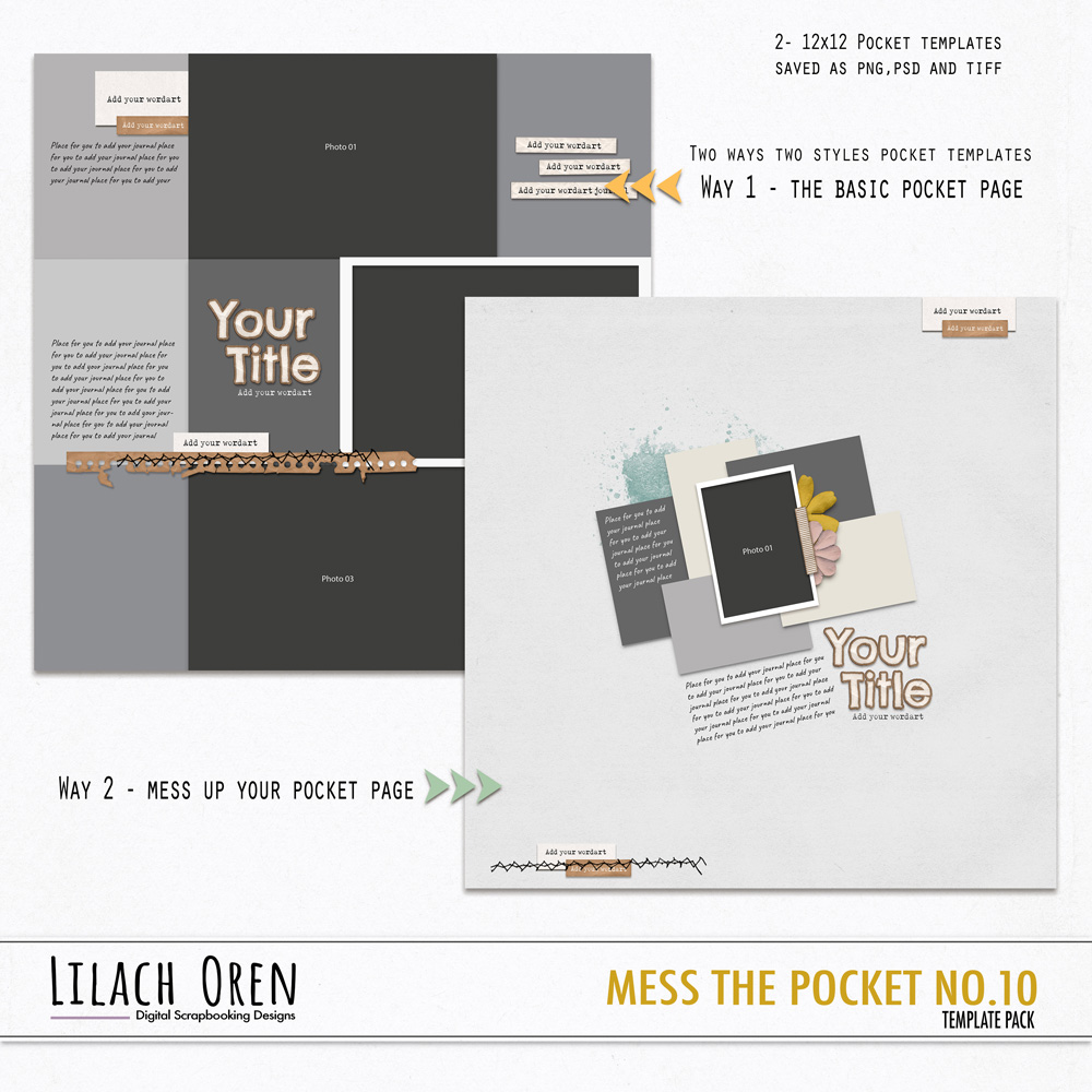 Mess The Pocket Templates 10