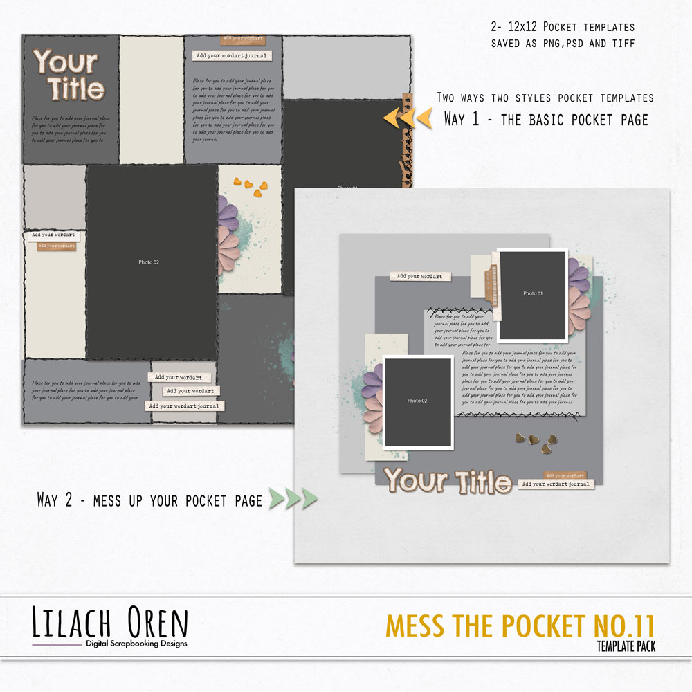 Mess The Pocket Templates 11