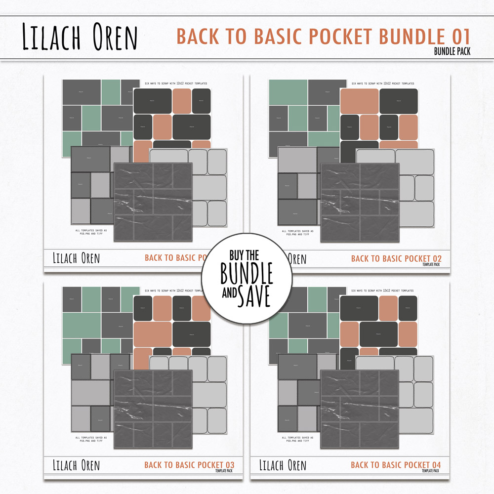 Back To Basic Pocket templates Bundle 01
