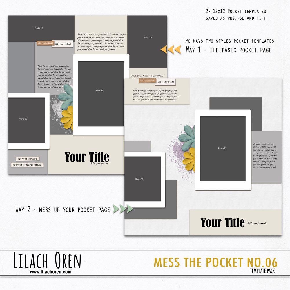 Mess The Pocket Templates 06