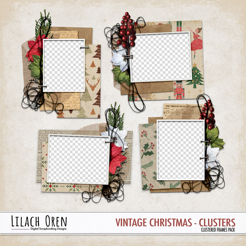 Vintage Christmas Clusters