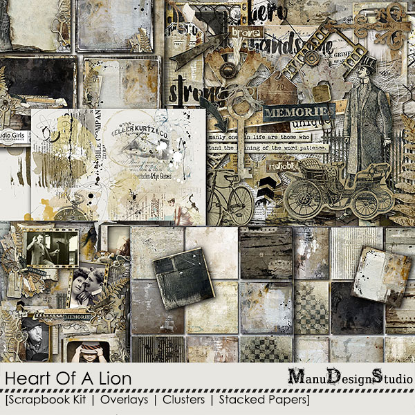 Heart Of A Lion Bundle by Manu Design Studio