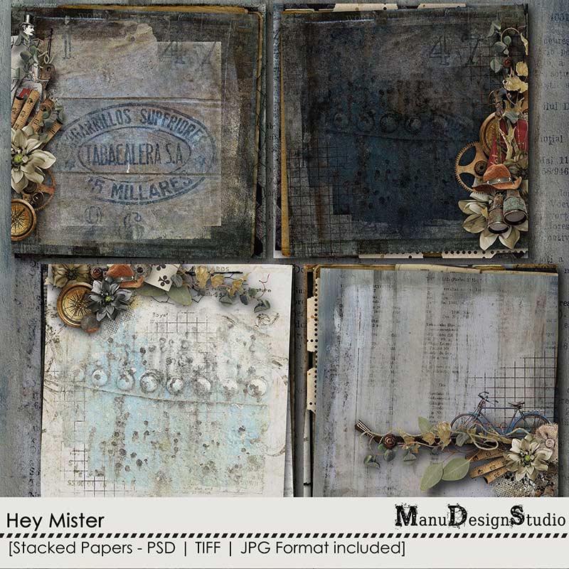 Hey Mister - Stacked Papers