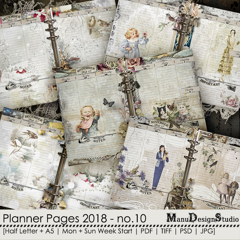Printable Planner Pages 2018 - No. 10 