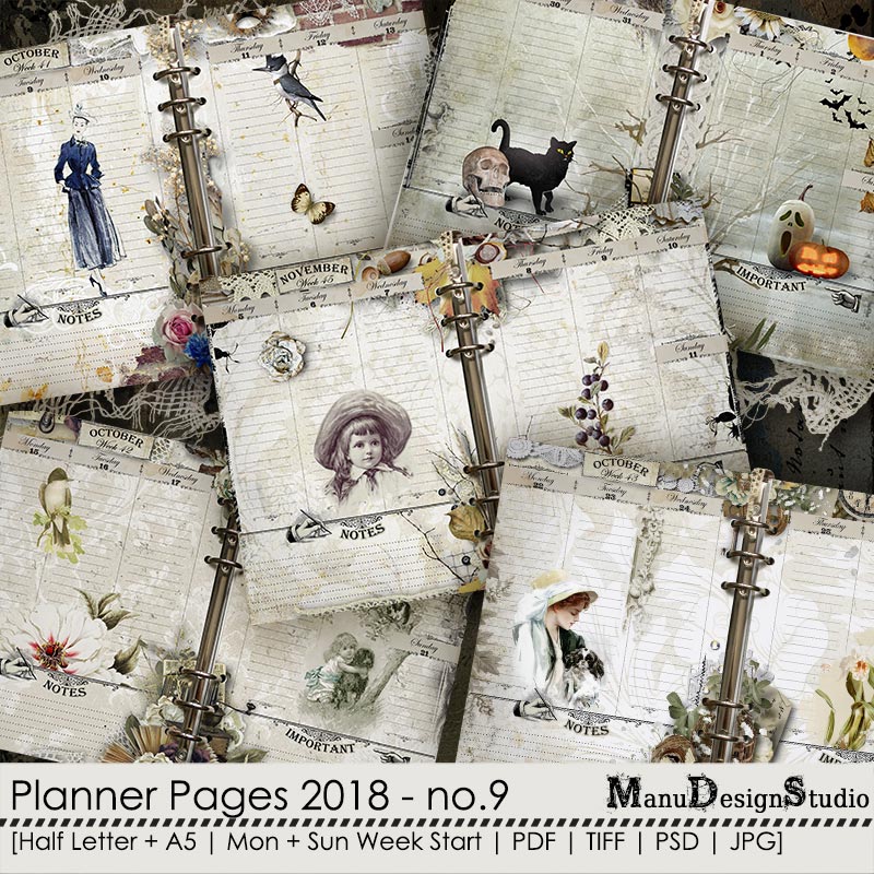 Printable Planner Pages 2018 - No. 9 