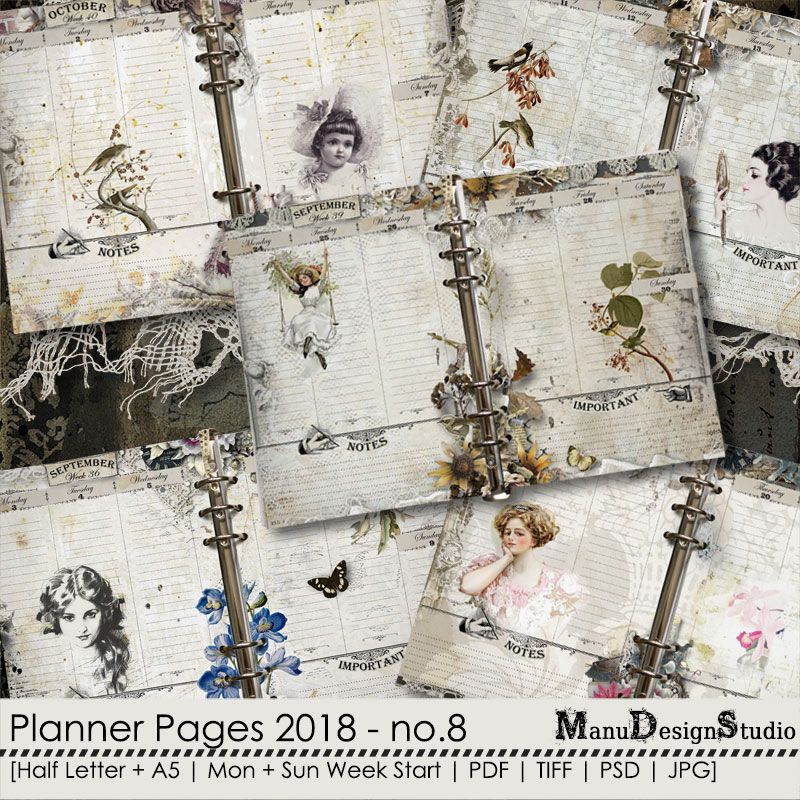 Printable Planner Pages 2018 - No. 8 