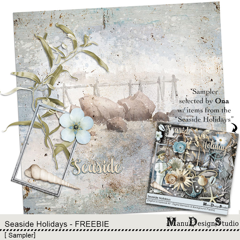 Seaside Holidays Sampler Freebie by Manu Design Studio