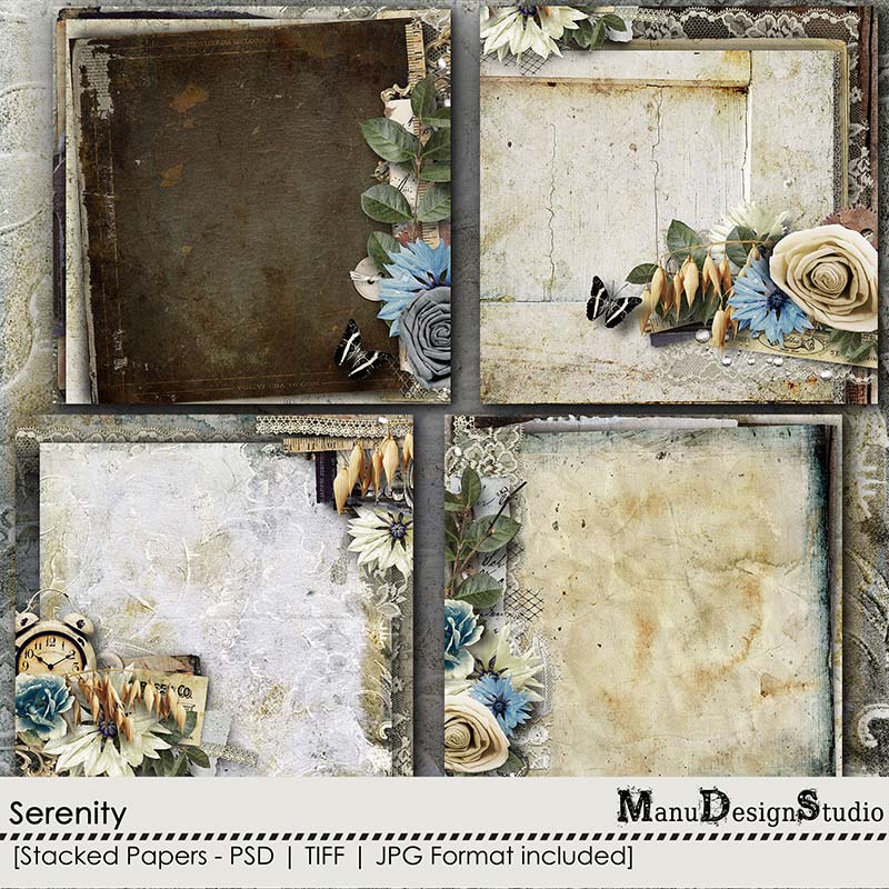 Serenity - Stacked Papers