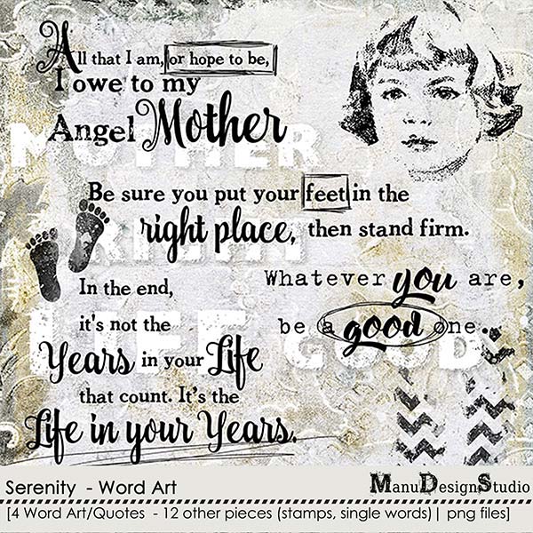 Serenity - Word Art