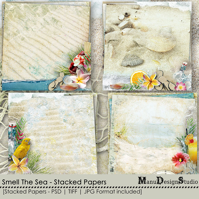Smell The Sea - Stacked Papers