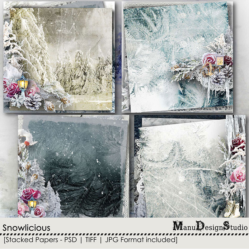 Snowlicious - Stacked Papers 