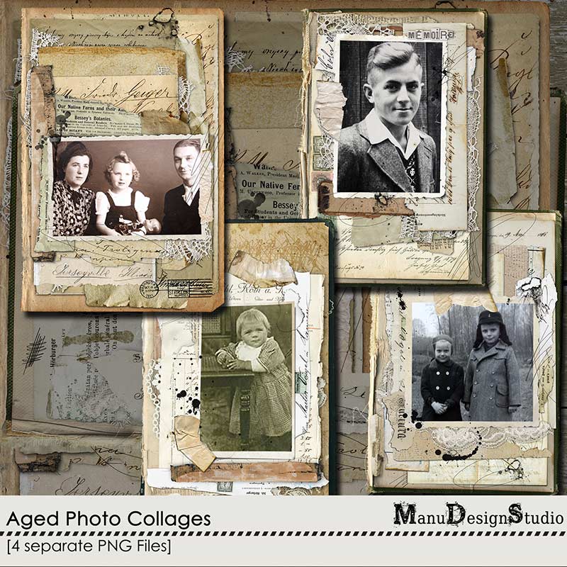 Aged Photo Collages