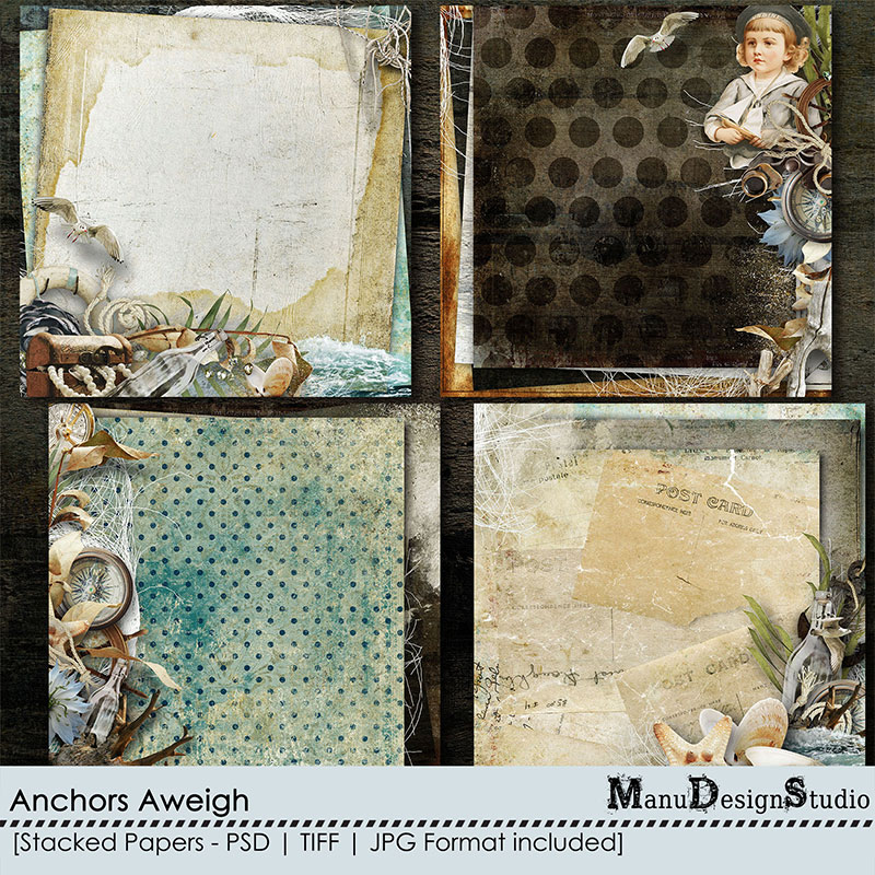 Anchors Aweigh - Stacked Papers