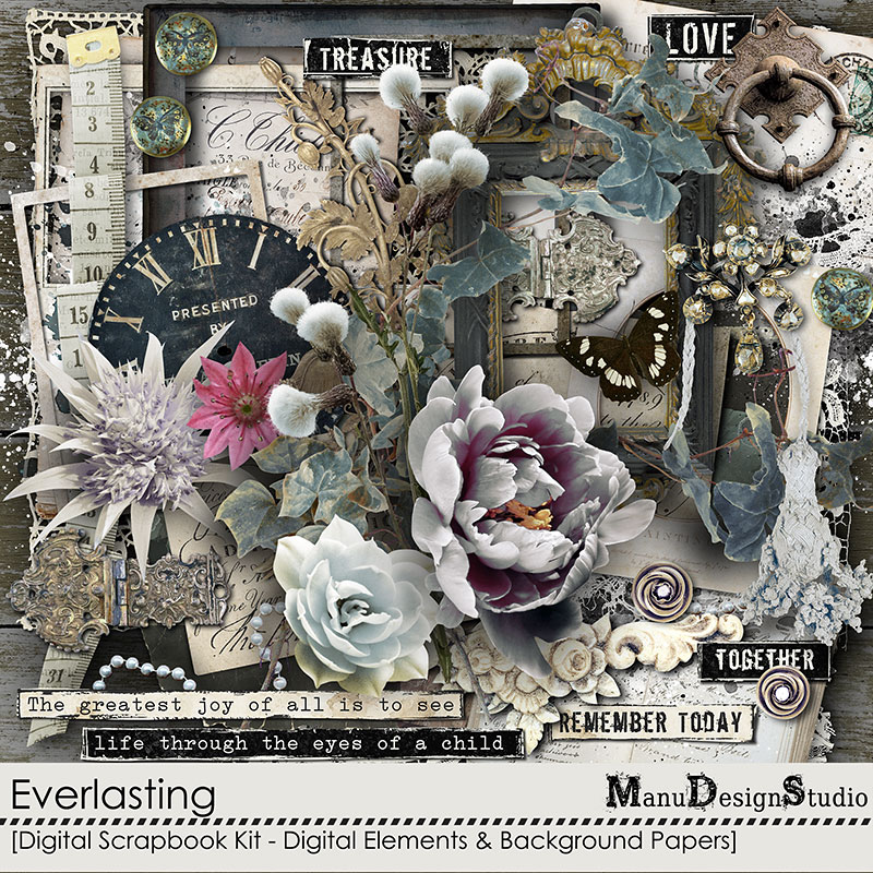 New Digital Scrapbooking Supplies Each Week at Oscraps