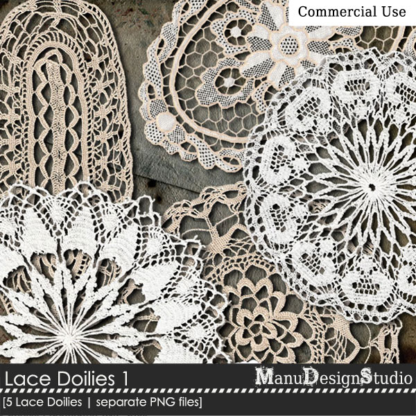 Lace Doilies No 1 - CU