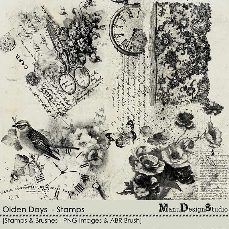 Olden Days - Stamps & Brushes