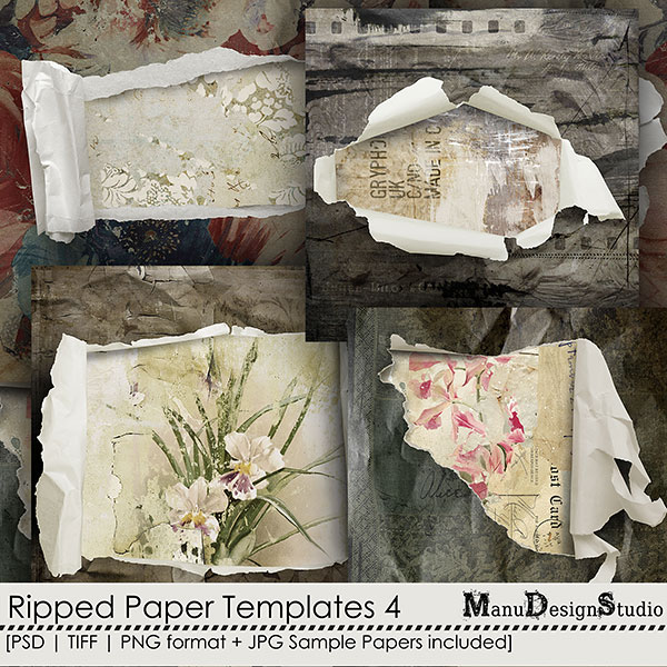 Ripped Paper Templates  4