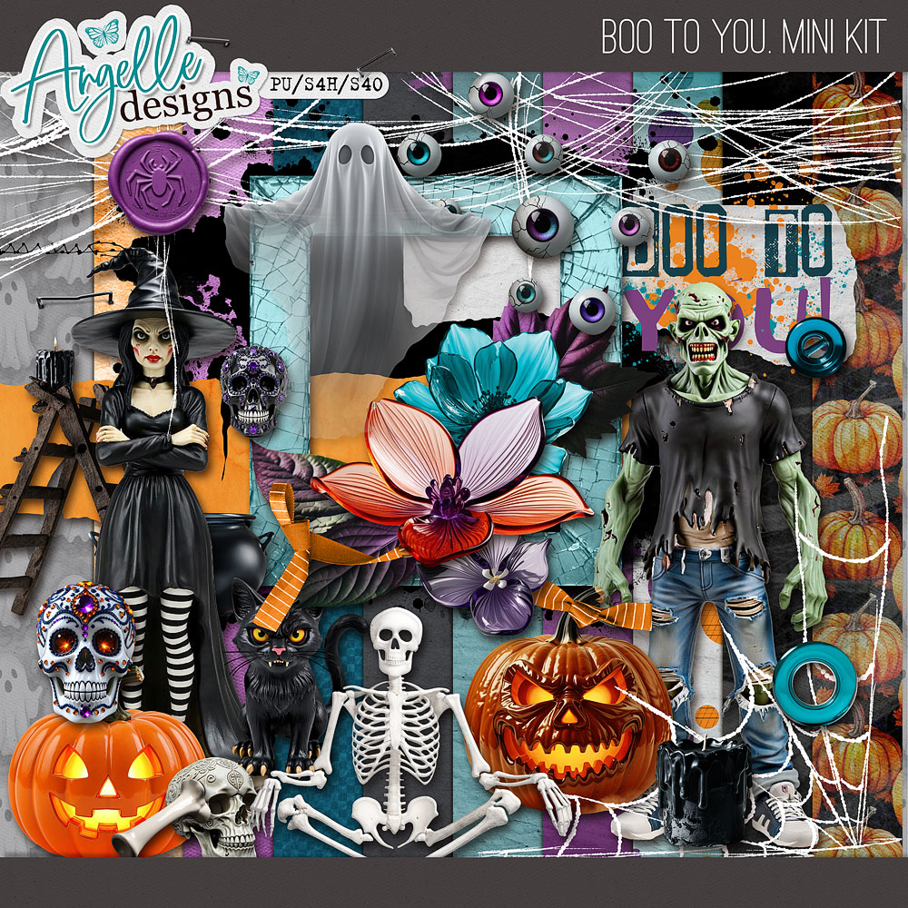 Boo To You Mini Kit by Angelle Designs