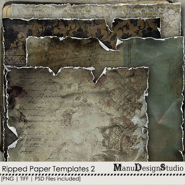 Ripped Paper Templates  2