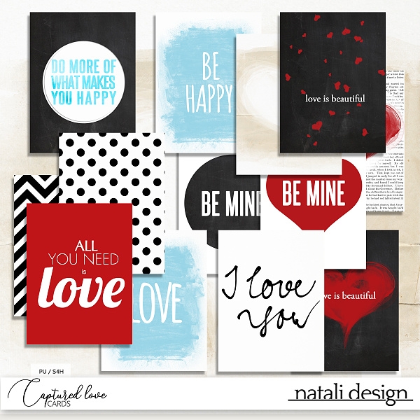 Captured Love Journaling Cards