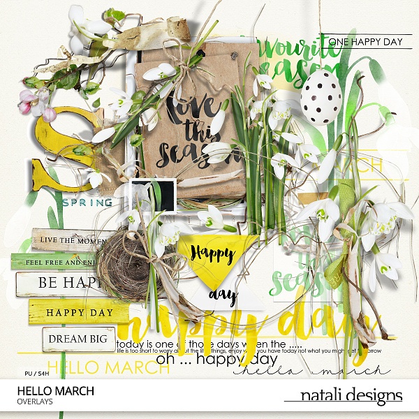 Hello March Overlays