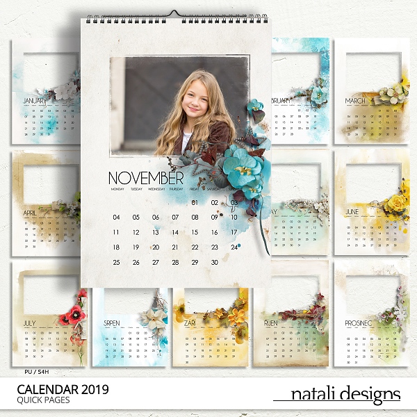 2019 Calendar Quick Pages