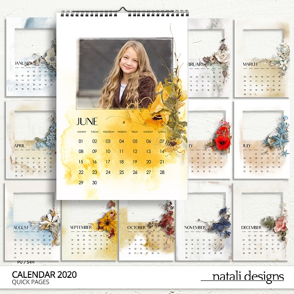 2020 Calendar Quick Pages 