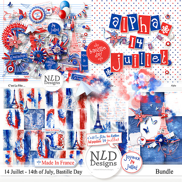 C est La Fete...Bastille Day Bundle By NLD Designs