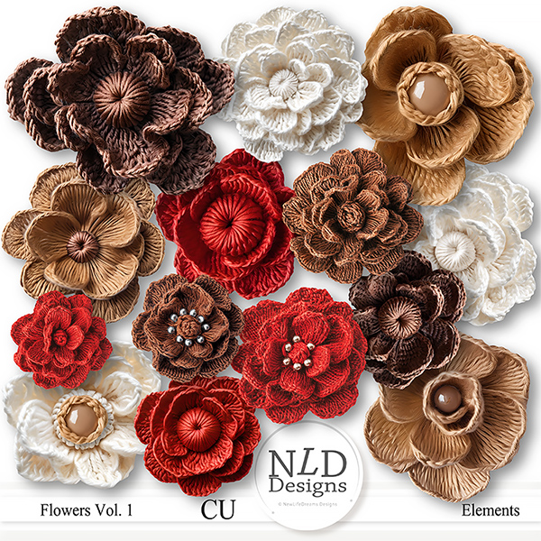 CU Flowers Vol. 1 By NLD Designs