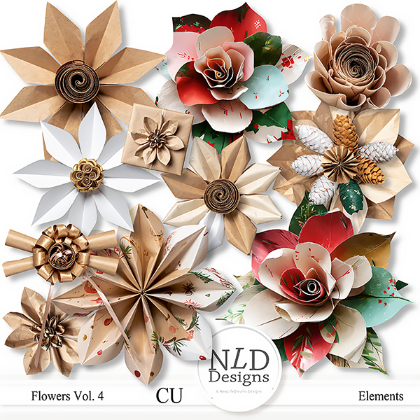CU Flowers Vol. 4 By NLD Designs