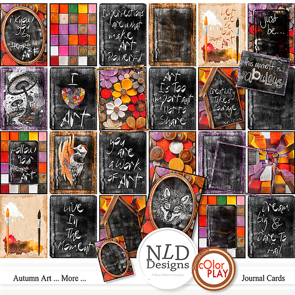 Autumn Art ... More...Journal Cards By NLD Designs