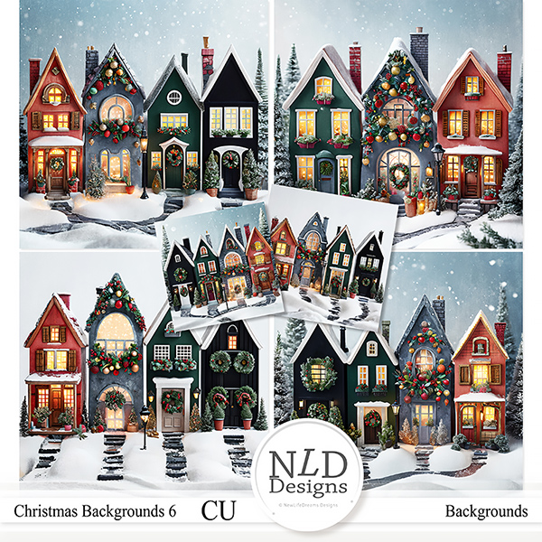 CU Christmas Backgrounds 6 By NLD Designs