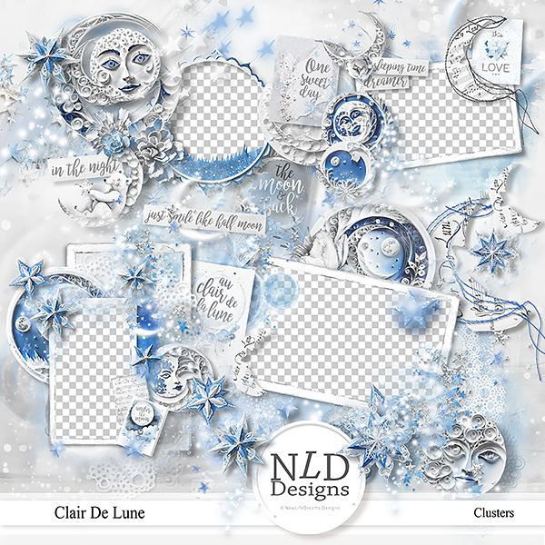 Clair De Lune Clusters By NLD Designs