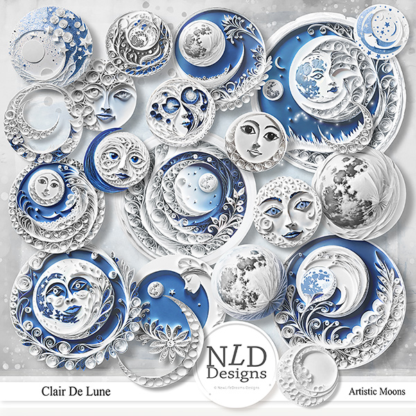 Clair De Lune Artistic Moons By NLD Designs