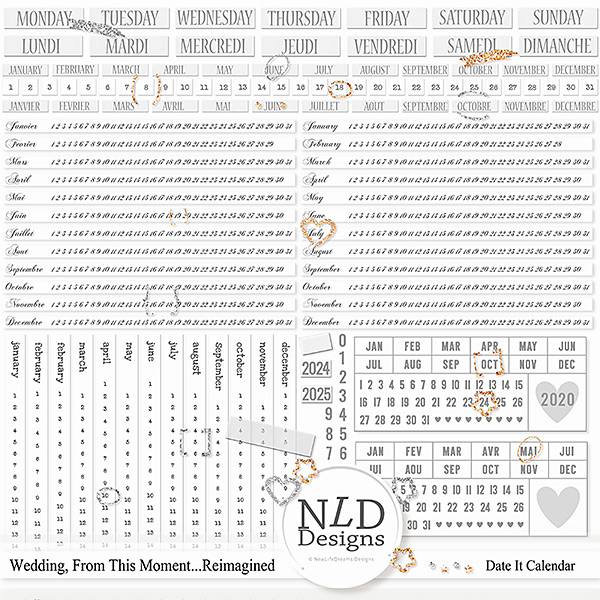 Wedding,From This Moment...Date It By NLD Designs