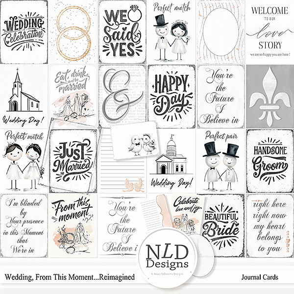 Wedding,From This Moment...Journal Cards By NLD Designs