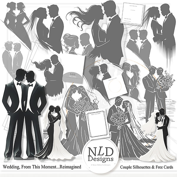 Wedding,From This Moment...Couple Silhouettes By NLD Designs