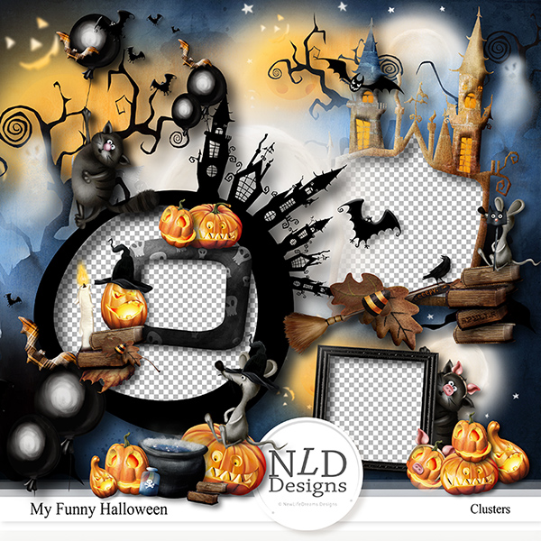My Funny Halloween Clusters By NLD designs
