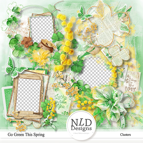 Go Green This Spring Clusters By NLD Designs