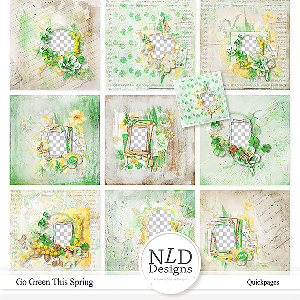 Go Green This Spring Quickpages By NLD Designs