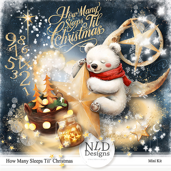 How Many Sleeps Til' Christmas By NLD Designs