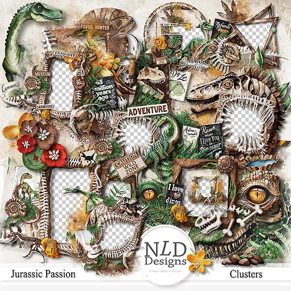 Jurassic Passion Clusters By NLD Designs