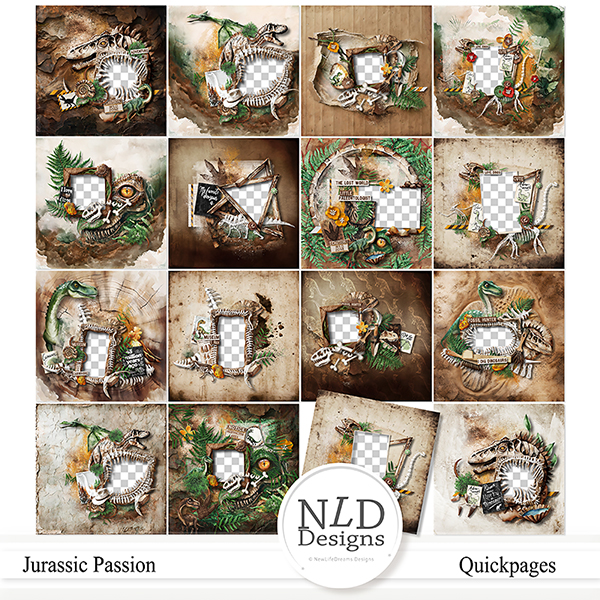 Jurassic Passion Quickpages By NLD Designs
