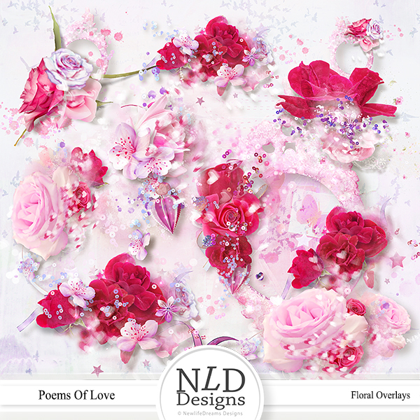Poems Of Love Floral Overlays