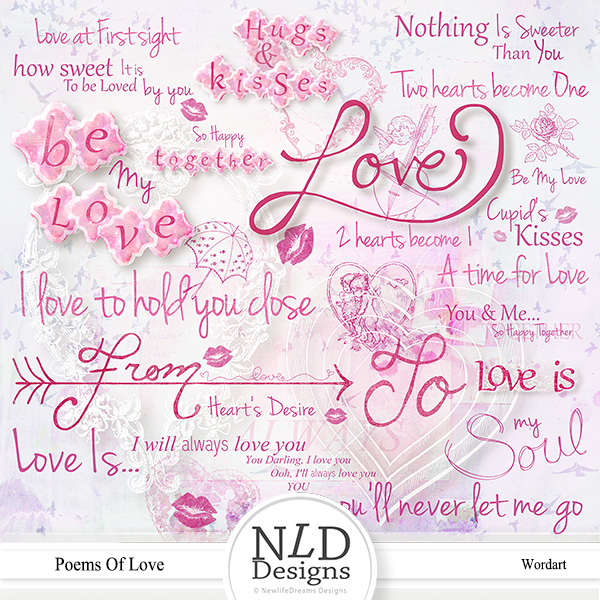 Poems Of Love Wordart