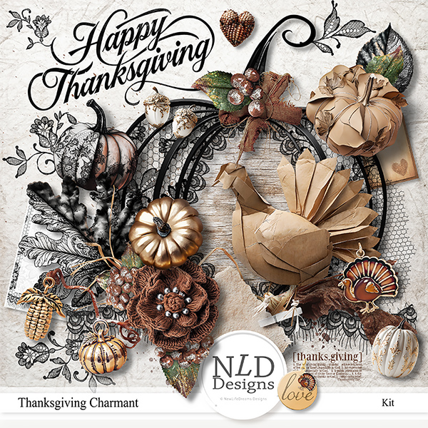 Thanksgiving Charmant Kit & Gift By NLD Designs