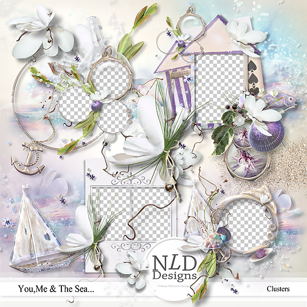 You,Me & The Sea...Clusters by NLD Designs